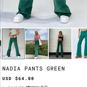 Nadia Pants Green Princess Polly